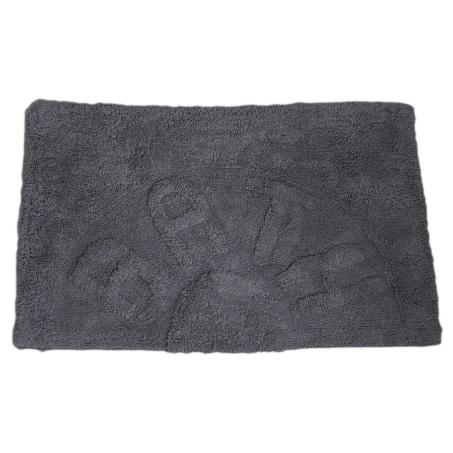 Πατάκι Μπάνιου ''BATH'' από 100% Βαμβάκι 50x80cm Γκρι MRShome