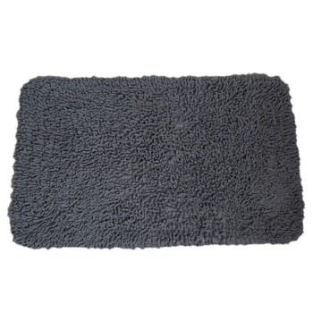 Πατάκι Μπάνιου από 100% Βαμβάκι 50x80cm Γκρι MRShome