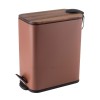 Σετ Κάδος Απορριμμάτων 5L Μεταλλικός Καφέ και Πιγκάλ MRShome