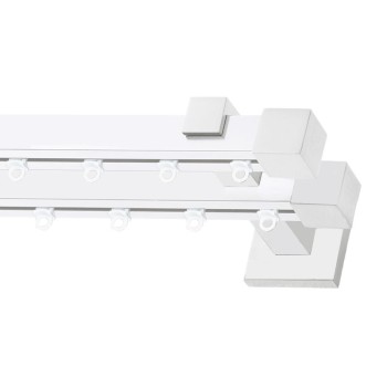 Σιδηρόδρομος Valencia 20x20mm Λευκός Διπλός 160cm MRShome