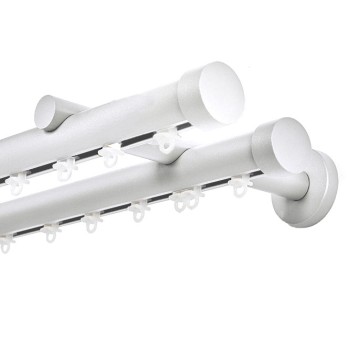 Σιδηρόδρομος Toledo Φ25mm Λευκός Διπλός 160cm MRShome