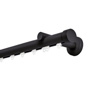 Σιδηρόδρομος Toledo Φ25mm Μαύρος Μονός 160cm MRShome