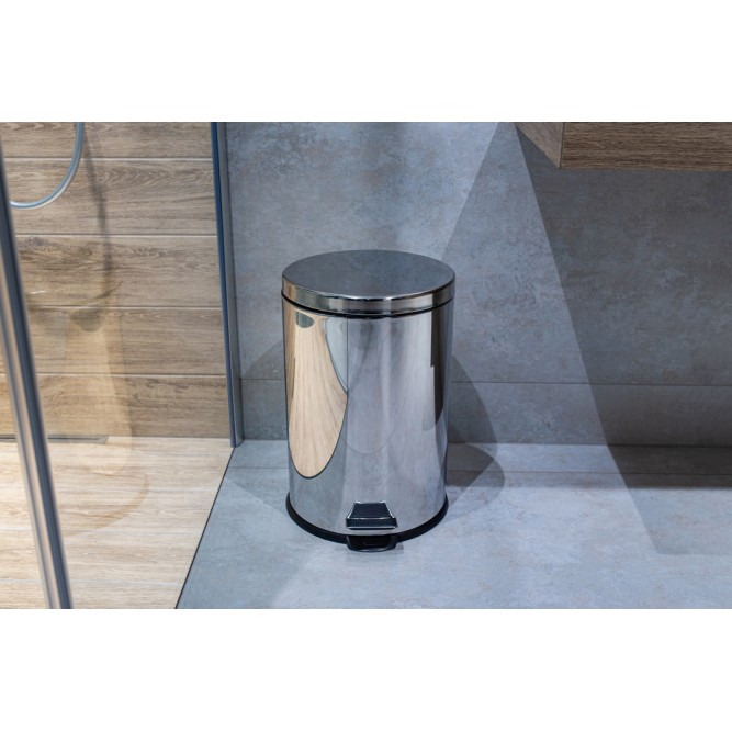 Κάδος Απορριμμάτων 12L Stainless Steel Φ25x41.5cm AWD02030008