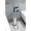 Σταντ Χαρτιού Υγείας και Πιγκάλ Μεταλλικό Chrome 17.5x29.5x79.5cm AWD02070037