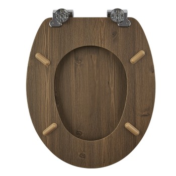 Καπάκι Λεκάνης ORZECH από MDF Walnut 37.3x45.5x4cm AWD02181065