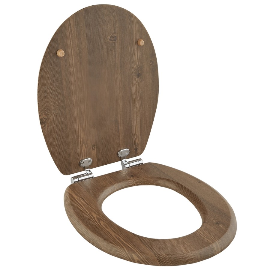 Καπάκι Λεκάνης ORZECH από MDF Walnut 37.3x45.5x4cm AWD02181065