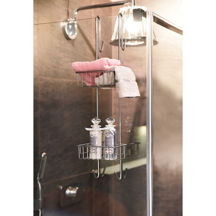 Κρεμαστή Ραφιέρα Stainless Steel Chrome 18x17x70cm AWD02081423
