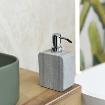 Q BATH Δοχείο Κρεμοσάπουνου από Μάρμαρο 150ml 9x6x16cm AWD02341534