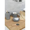 Q BATH Ποτήρι Οδοντόβουρτσας από Μάρμαρο Γκρι Φ7.5x12.3cm 250ml AWD02341555
