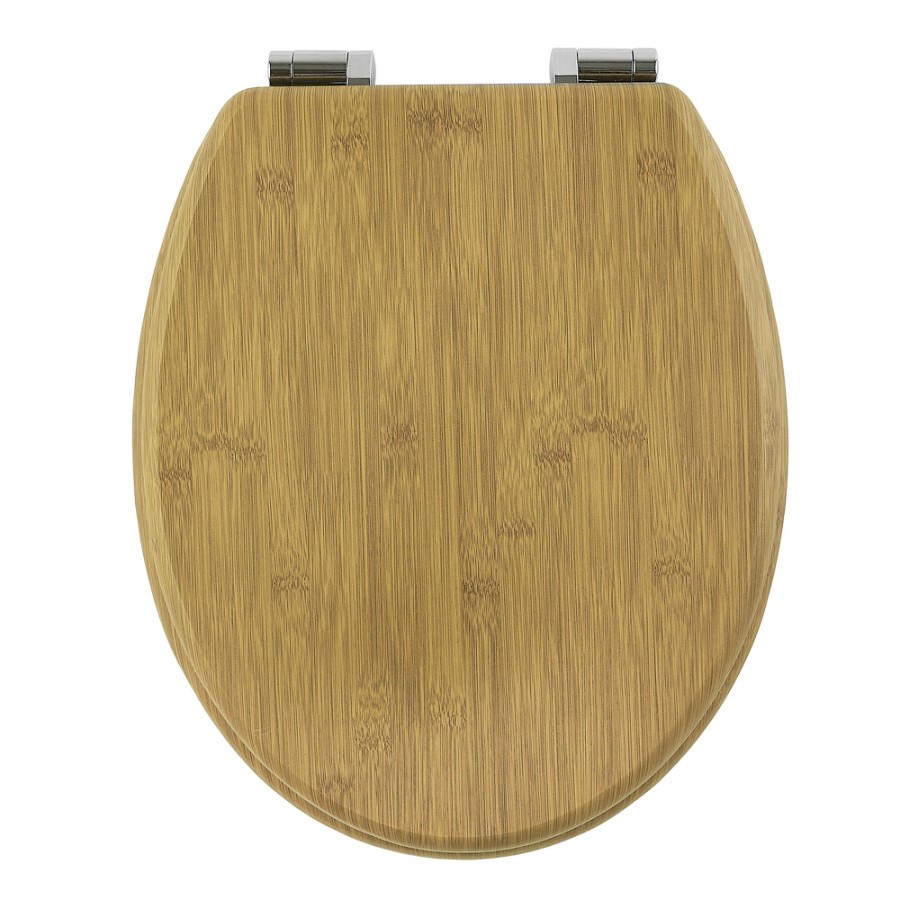 Καπάκι Λεκάνης BAMBOO από MDF Φυσικό 37.3x45.5x5.7cm AWD02181598