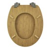 Καπάκι Λεκάνης BAMBOO από MDF Φυσικό 37.3x45.5x5.7cm AWD02181598