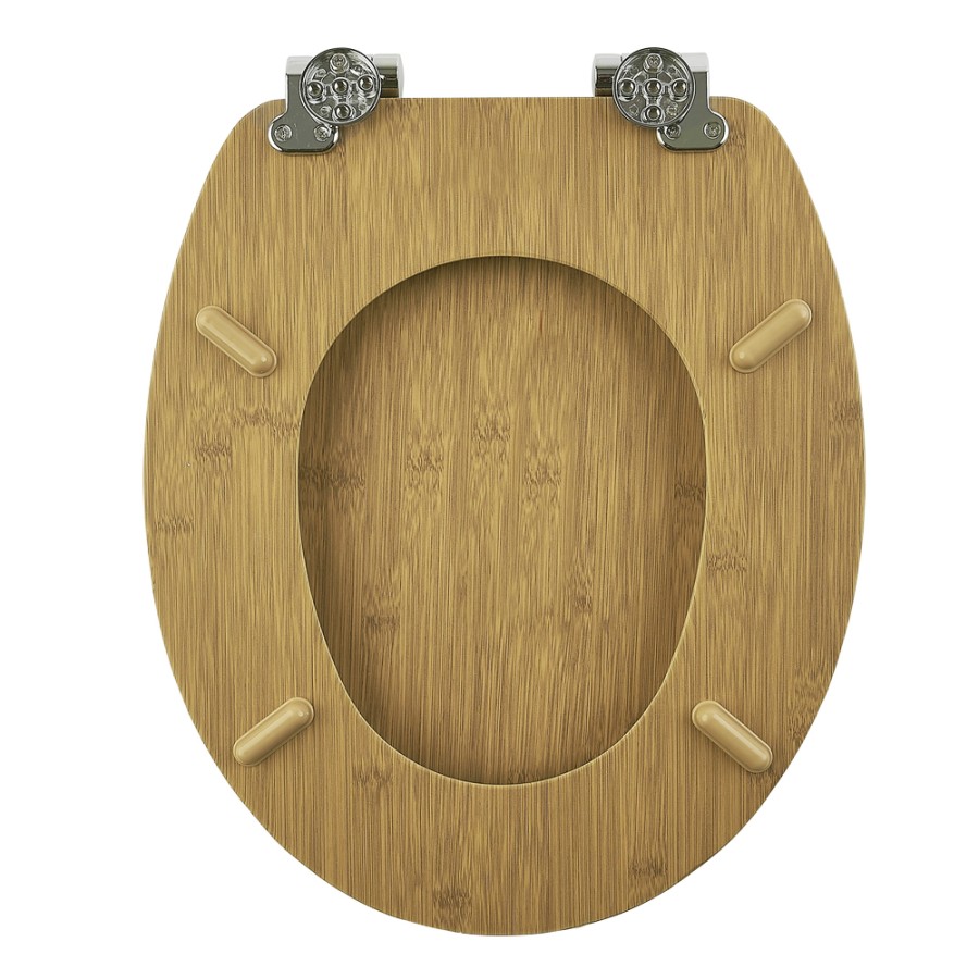 Καπάκι Λεκάνης BAMBOO από MDF Φυσικό 37.3x45.5x5.7cm AWD02181598