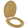 Καπάκι Λεκάνης BAMBOO από MDF Φυσικό 37.3x45.5x5.7cm AWD02181598
