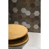 Καπάκι Λεκάνης BAMBOO από MDF Φυσικό 37.3x45.5x5.7cm AWD02181598