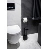 Σταντ Χαρτιού Υγείας και Πιγκάλ Stainless Steel/ABS/PP Μαύρο 17x12.5x65.5cm AWD02071616