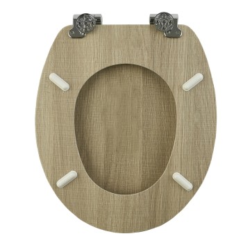 Καπάκι Λεκάνης NATUR από MDF Φυσικό 37x45.7x5.8cm AWD02181702