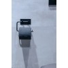 Χαρτοθήκη από Ατσάλι Επιτοίχια Μαύρη 14x2.8x10.5cm AWD02091762