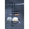 Κρεμαστή Ραφιέρα από Ατσάλι Μαύρη 25.2x21.5x48.7cm AWD02081778