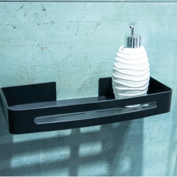 Επιτοίχιο Ράφι Αλουμινίου Μαύρο 32x13x4.7cm AWD02081797
