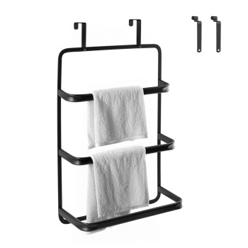 Κρεμάστρα Πόρτας 42.5x22.5x70cm black AWD02091875