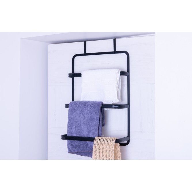 Κρεμάστρα Πόρτας 42.5x22.5x70cm black AWD02091875