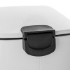 Κάδος Απορριμμάτων 6L από Ατσάλι Λευκός AWD02031902