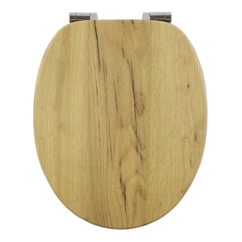 Καπάκι Λεκάνης AMARGURA από MDF Φυσικό 37.6x45.5x5.5cm AWD02181977