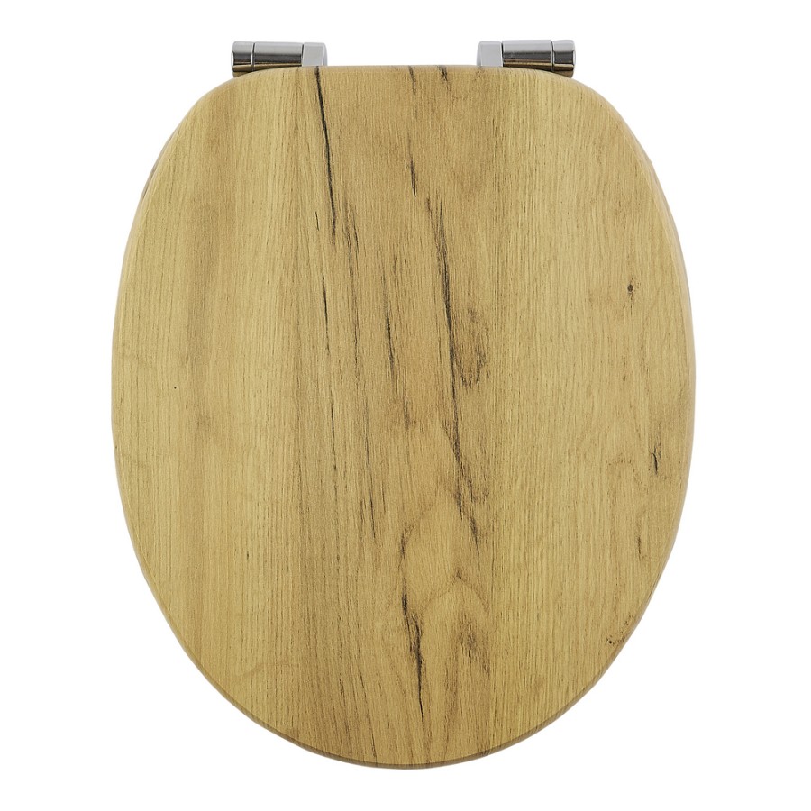 Καπάκι Λεκάνης AMARGURA από MDF Φυσικό 37.6x45.5x5.5cm AWD02181977
