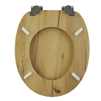Καπάκι Λεκάνης AMARGURA από MDF Φυσικό 37.6x45.5x5.5cm AWD02181977