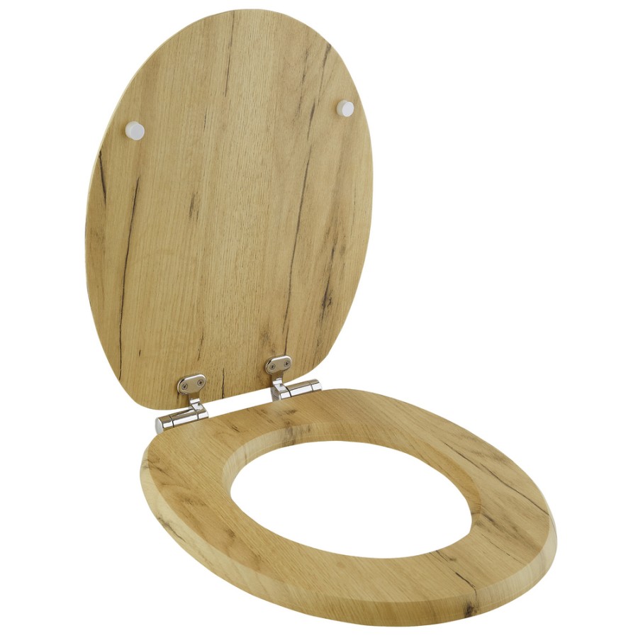 Καπάκι Λεκάνης AMARGURA από MDF Φυσικό 37.6x45.5x5.5cm AWD02181977