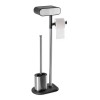 Σταντ Χαρτιού Υγείας και Πιγκάλ Stainless Steel 31x15.3x74.3cm AWD02071980