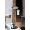 Σταντ Χαρτιού Υγείας και Πιγκάλ Stainless Steel 31x15.3x74.3cm AWD02071980
