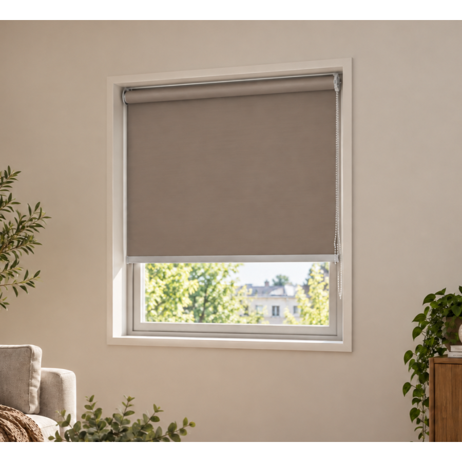 Ρόλερ Μερικής Σκίασης 120x180cm Καφέ MRShome