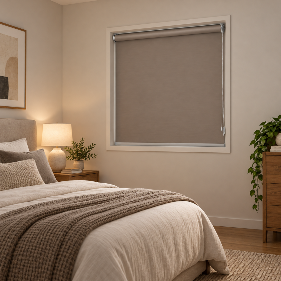 Ρόλερ Μερικής Σκίασης 150x180cm Καφέ MRShome