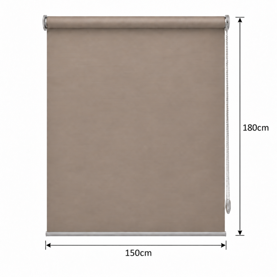 Ρόλερ Μερικής Σκίασης 150x180cm Καφέ MRShome