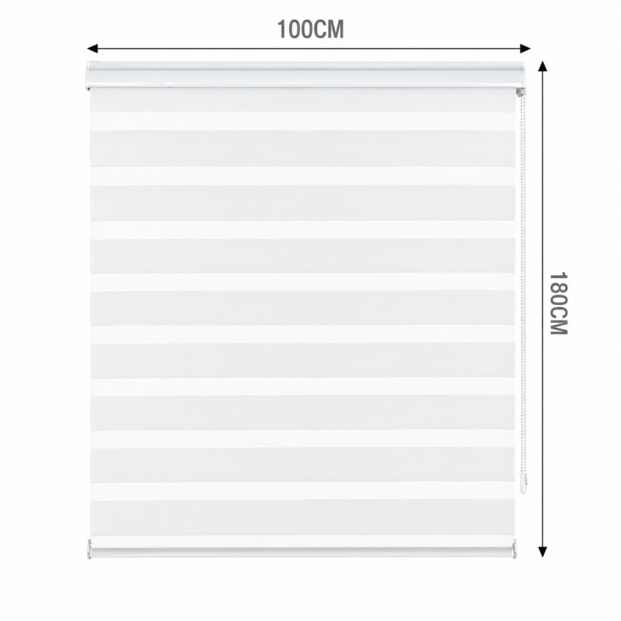 Double Ρόλερ Ρυθμιζόμενης Σκίασης 100x180cm Λευκό MRShome