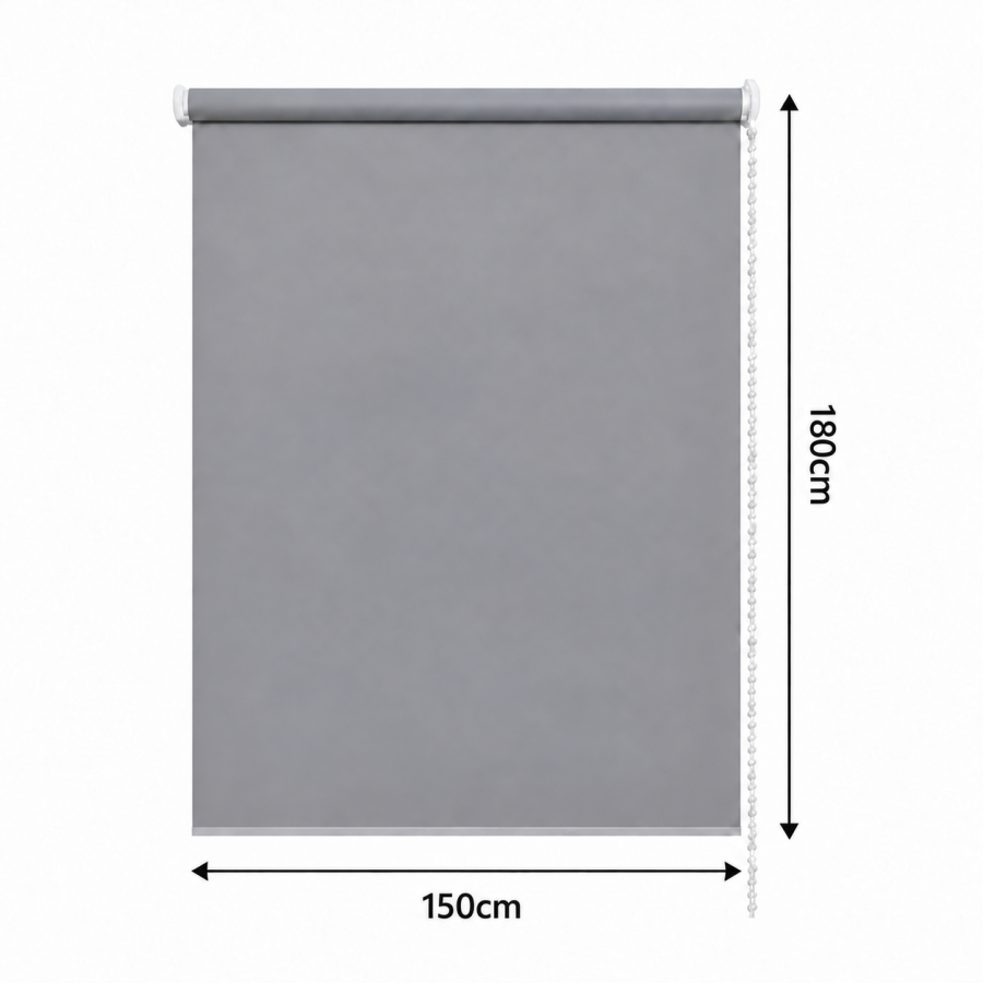 Ρόλερ Μερικής Σκίασης 150x180cm Γκρι MRShome
