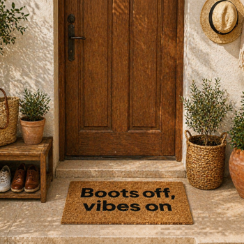 Πατάκι Εισόδου 40x60cm ''Boots off, vibes on'' MRShome