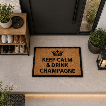 Πατάκι Εισόδου 40x60cm ''KEEP CALM & DRINK CHAMPAGNE'' MRShome