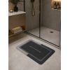 Πατάκι Μπάνιου Polyester 40x60cm Γκρι MRShome