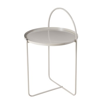 Side Table Μεταλλικό Φ40x65cm Sand MRShome