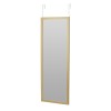 Κρεμαστός Καθρέπτης για Πόρτα από MDF 34x94cm Natural MRShome