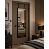 Κρεμαστός Καθρέπτης για Πόρτα από MDF 34x94cm Black MRShome