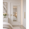 Κρεμαστός Καθρέπτης για Πόρτα από MDF 34x94cm White MRShome