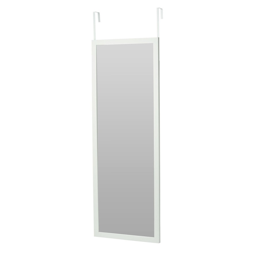 Κρεμαστός Καθρέπτης για Πόρτα από MDF 34x94cm White MRShome