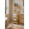 Ραφιέρα Μπάνιου 4 Επιπέδων από Bamboo 34x33x111cm MRShome