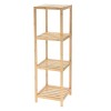 Ραφιέρα Μπάνιου 4 Επιπέδων από Bamboo 34x33x111cm MRShome