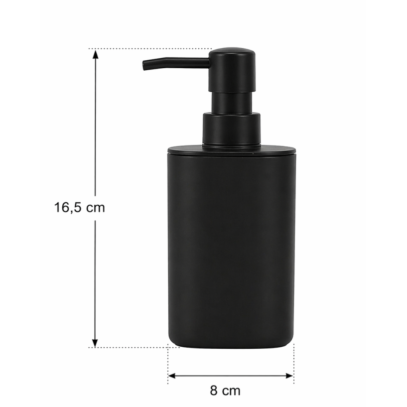 Σετ Μπάνιου από PP 3 Τεμαχίων Black MRShome