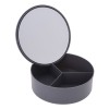 Κουτί Αποθήκευσης PP με Καθρέπτη Φ15x5.5cm Cool Grey-10C MRShome
