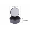 Κουτί Αποθήκευσης PP με Καθρέπτη Φ15x5.5cm Cool Grey-10C MRShome